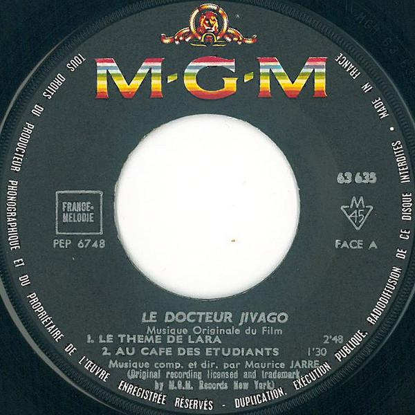 Maurice Jarre - Bande Originale Du Film Le Docteur Jivago - 7 Inch