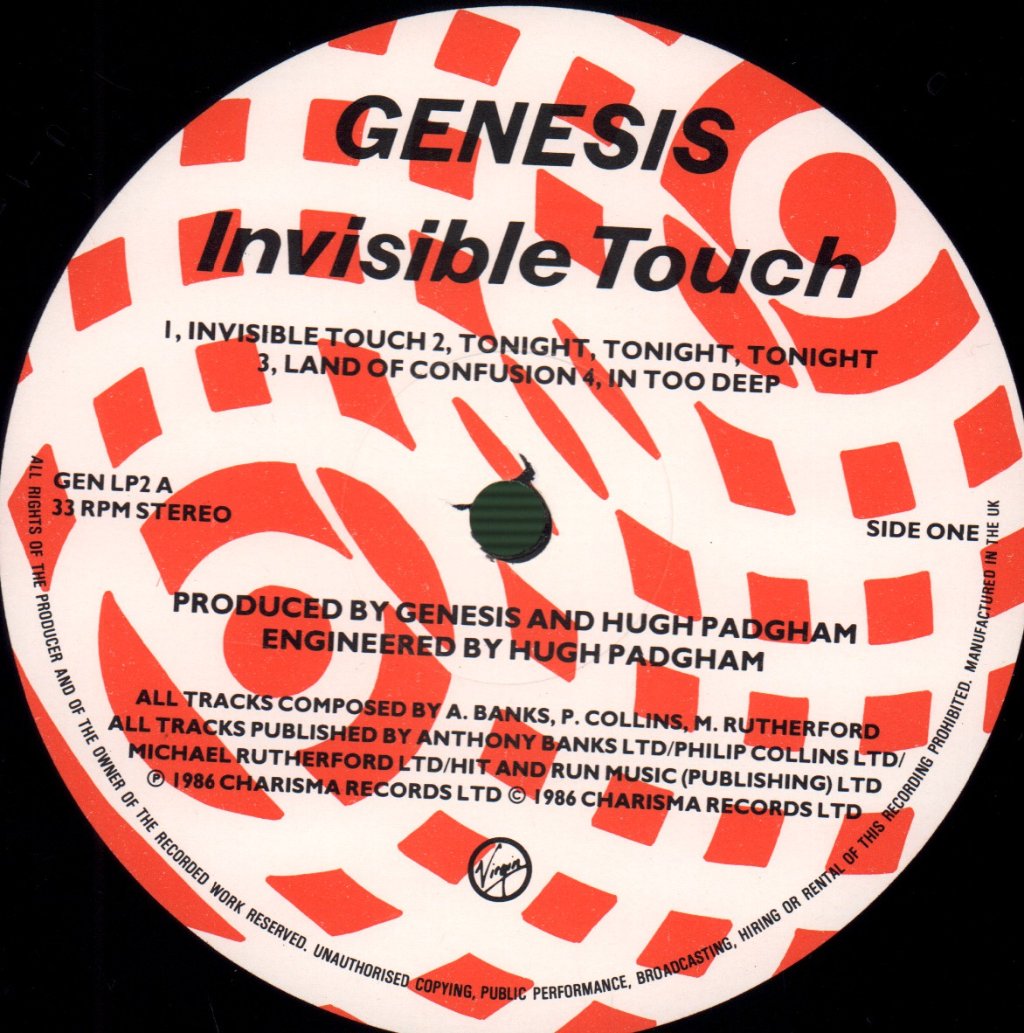 Genesis - Invisible Touch - Lp