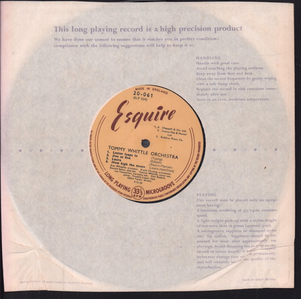 Tommy Whittle & His Orchestra - Spotlighting - 10 Inch