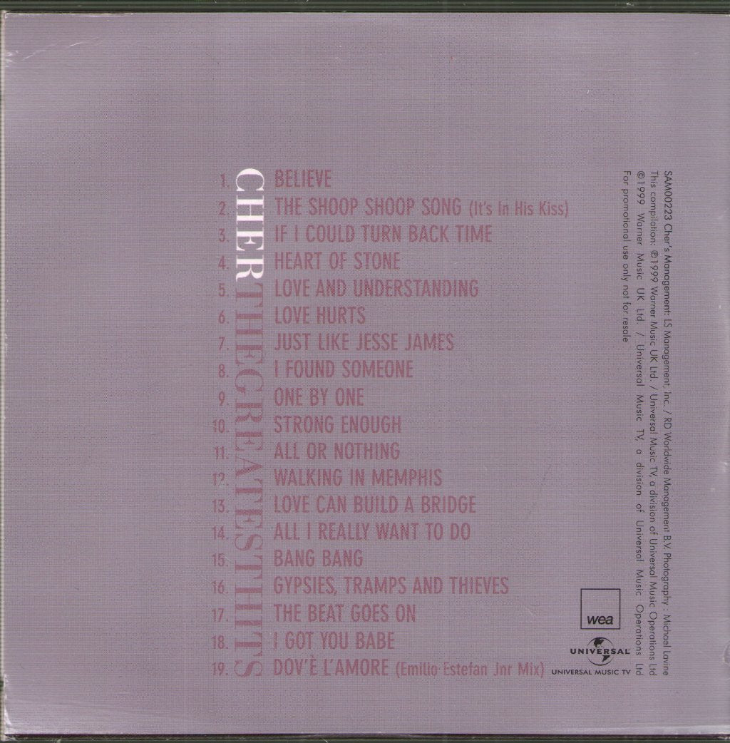 Cher - Greatest Hits - Cd