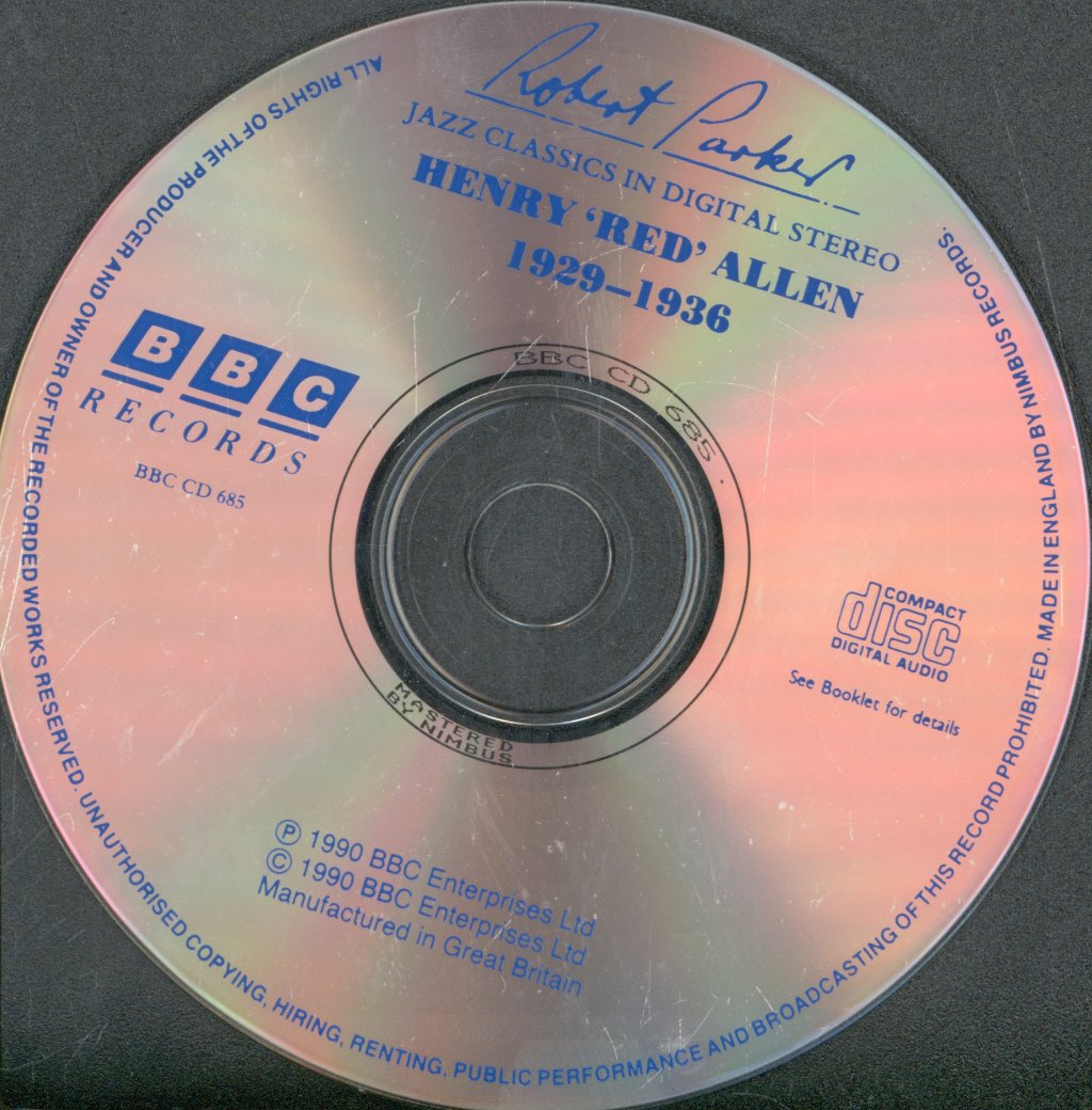 Henry Red Allen - 1929-1936 - Cd