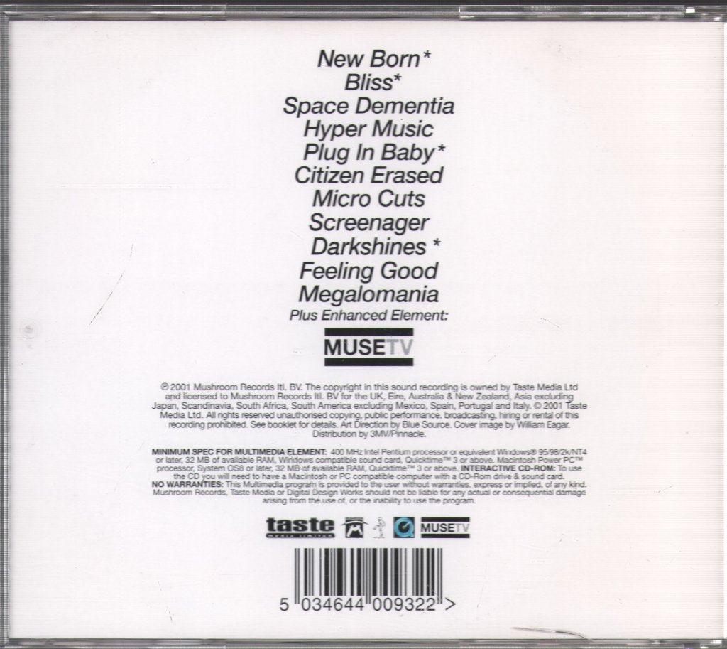 Muse - Origin Of Symmetry - Cd