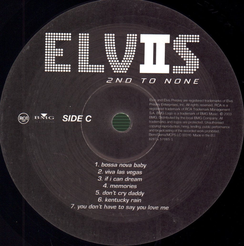 Elvis Presley - 2nd To None - Double Lp