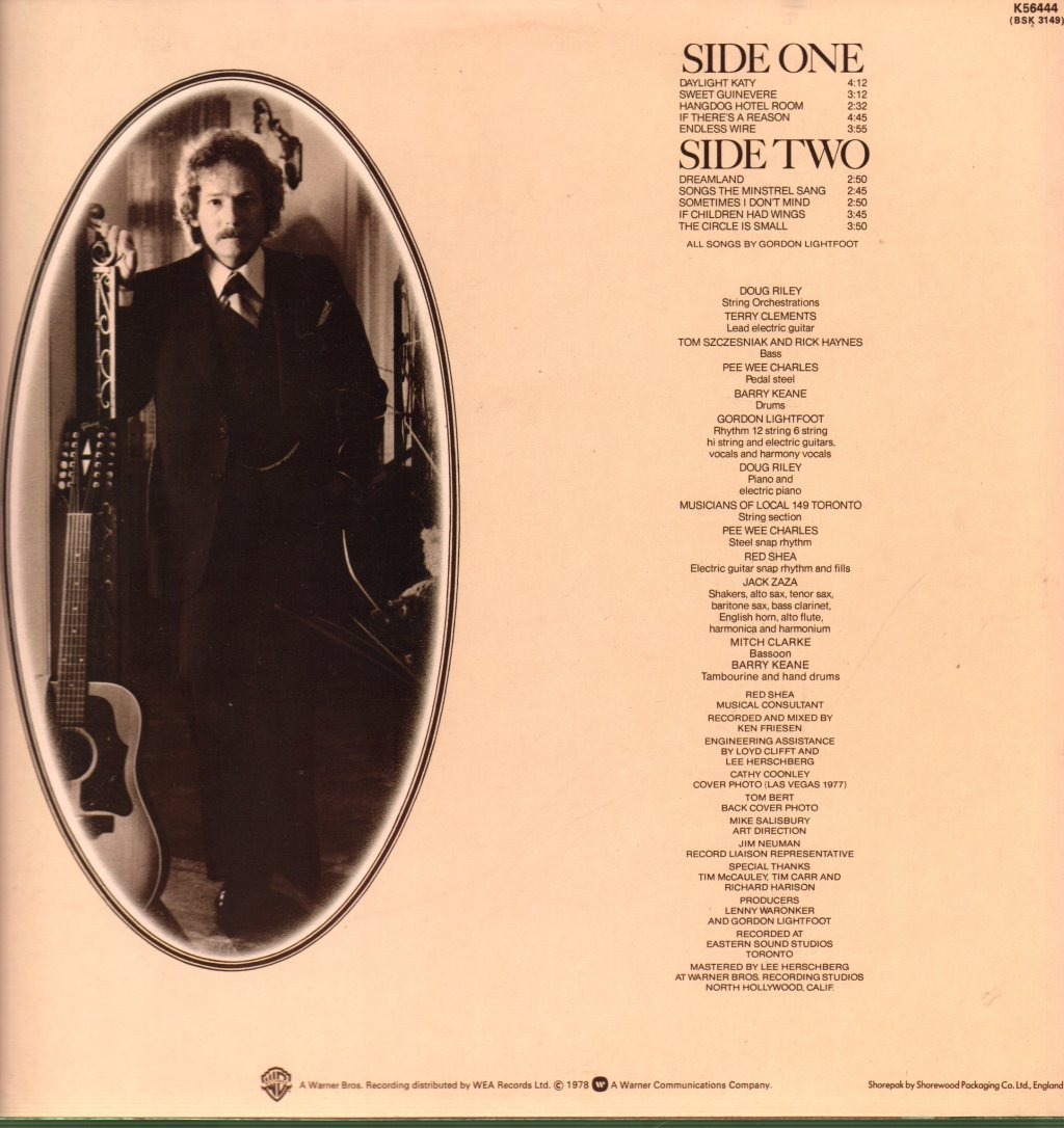 Gordon Lightfoot - Endless Wire - Lp