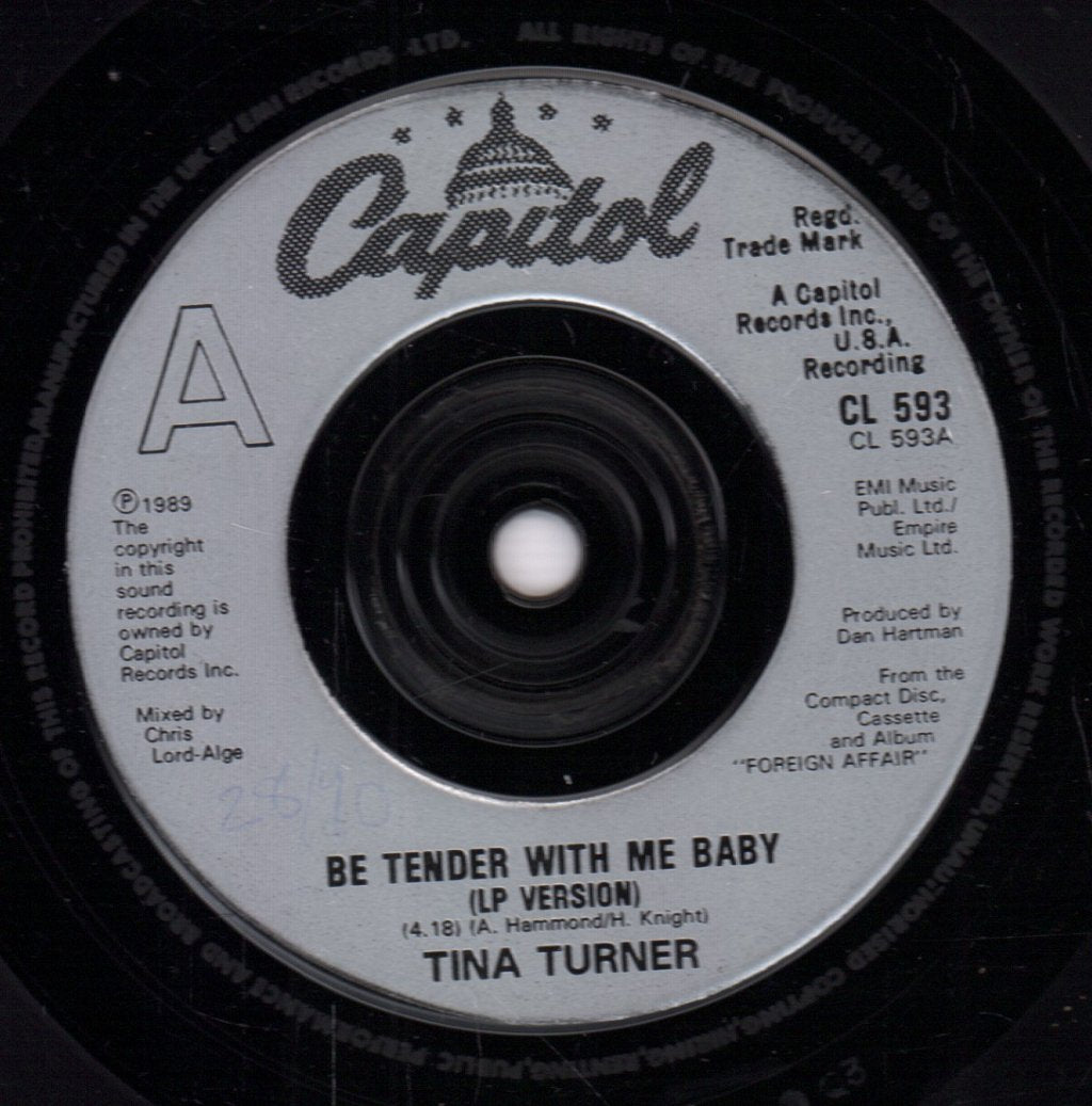 Tina Turner - Be Tender With Me Baby - 7 Inch