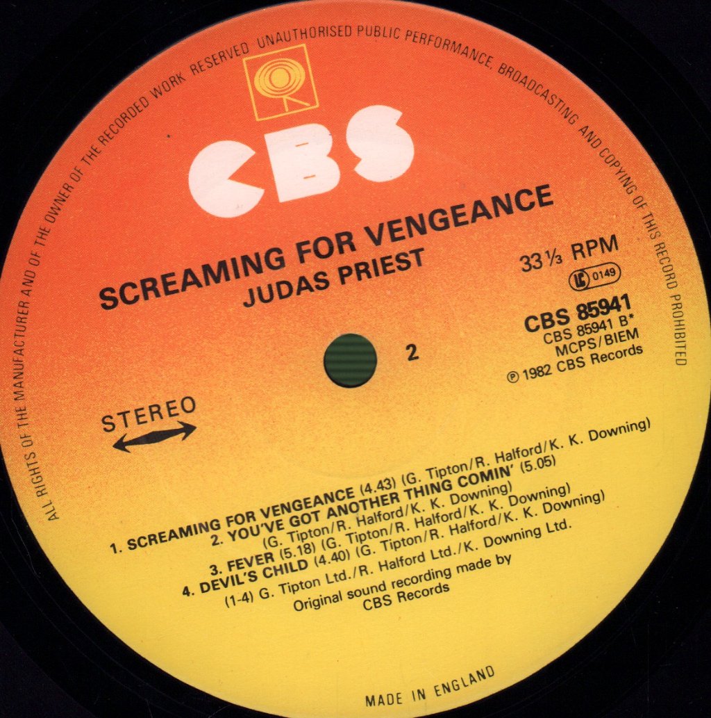 Judas Priest - Screaming For Vengeance - Lp