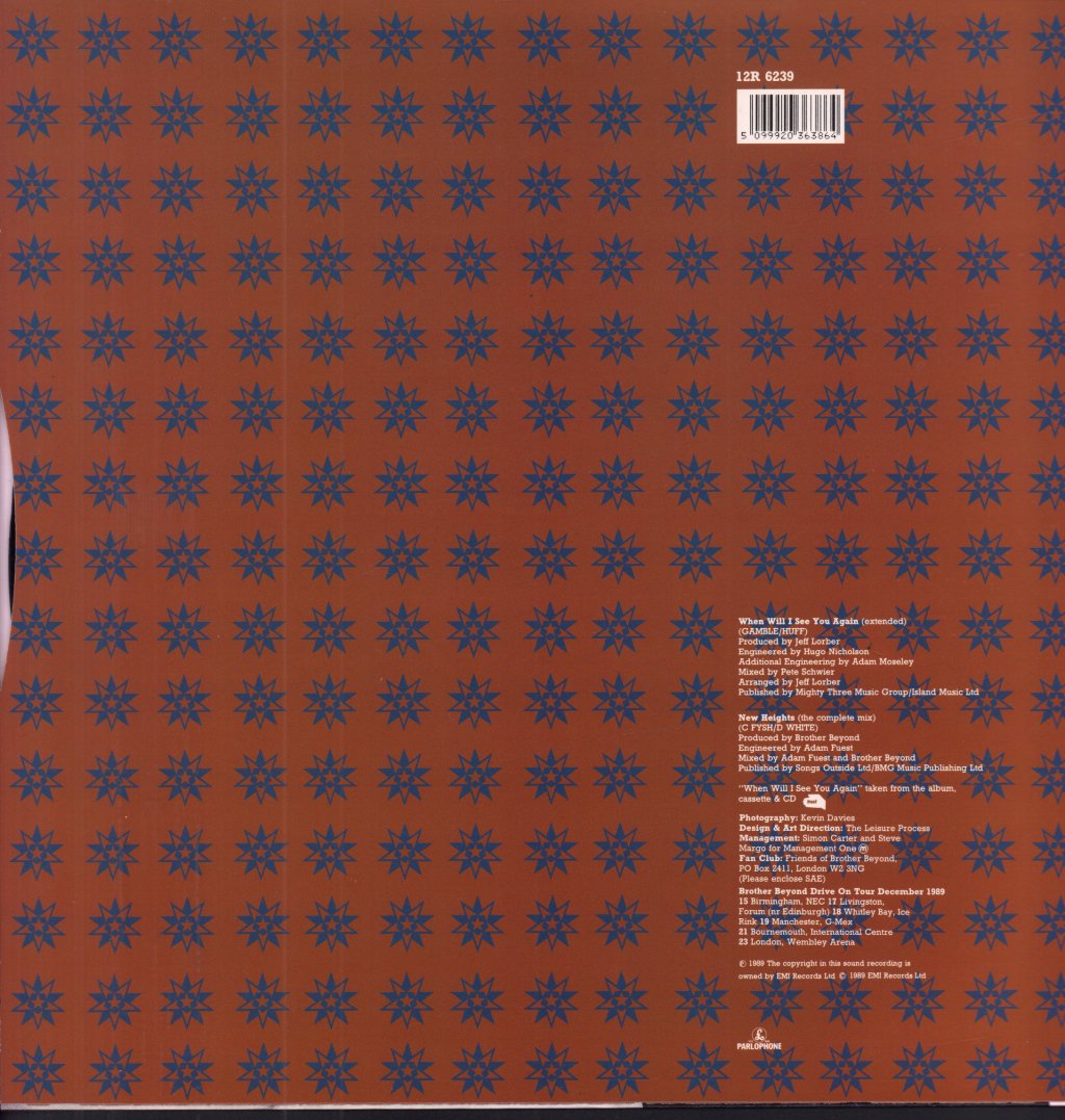 Brother Beyond - When Will I See You Again - 12 Inch