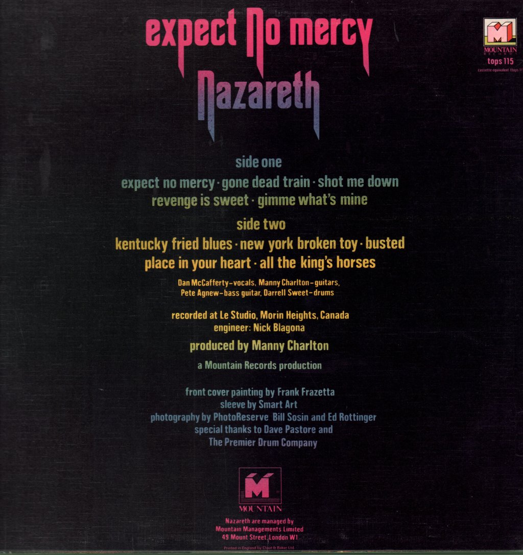 Nazareth - Expect No Mercy - Lp
