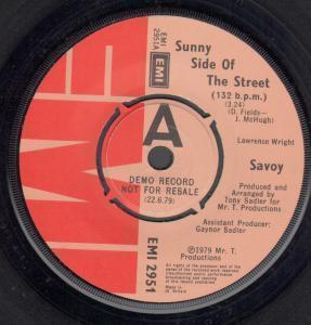 Savoy - Sunny Side Of The Street - 7 Inch