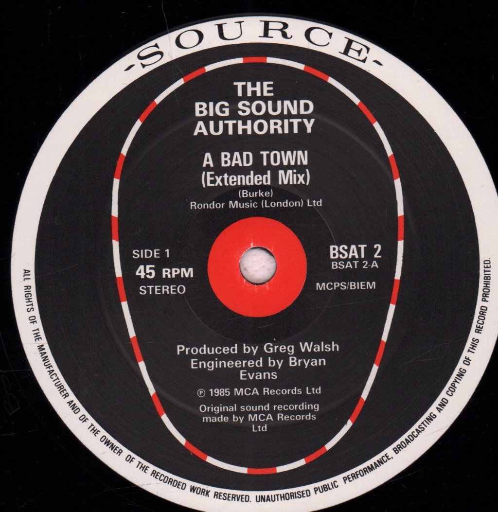 Big Sound Authority - A Bad Town - 12 Inch
