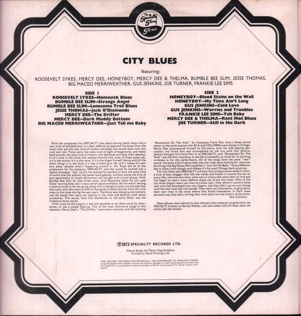 Various Artists - City Blues - Lp