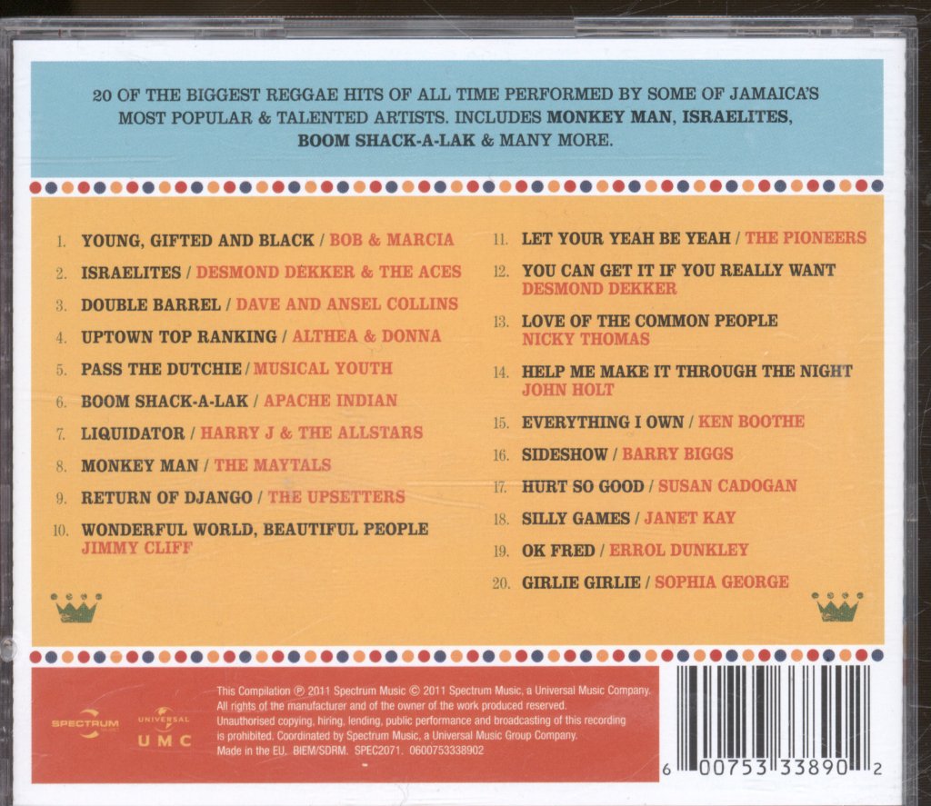 Various Artists - Young, Gifted & Black (20 Classic Reggae Hits) - Cd