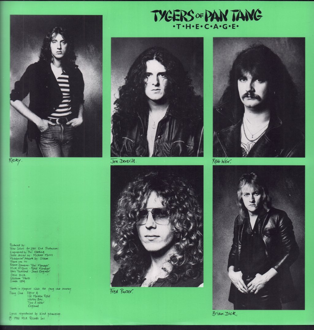 Tygers Of Pan Tang - Cage - Lp