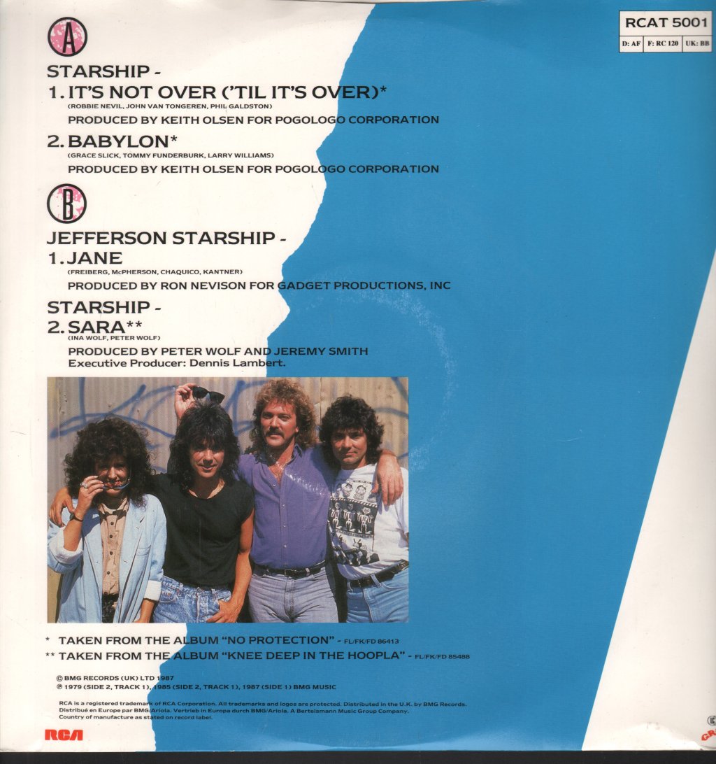 Starship - It's Not Over - 12 Inch
