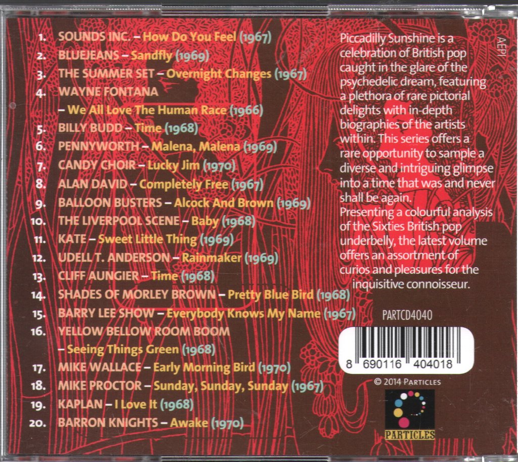 Various Artists - Piccadilly Sunshine Part Eighteen (British Pop Psych And Other Flavours 1966 - 1970) - Cdr
