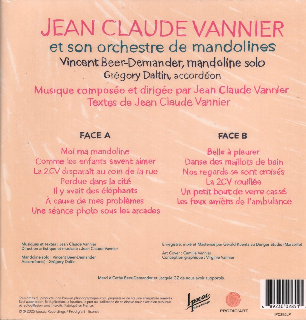 Jean-Claude Vannier - Jean Claude Vannier Et Son Orchestre de Mandolines - Lp