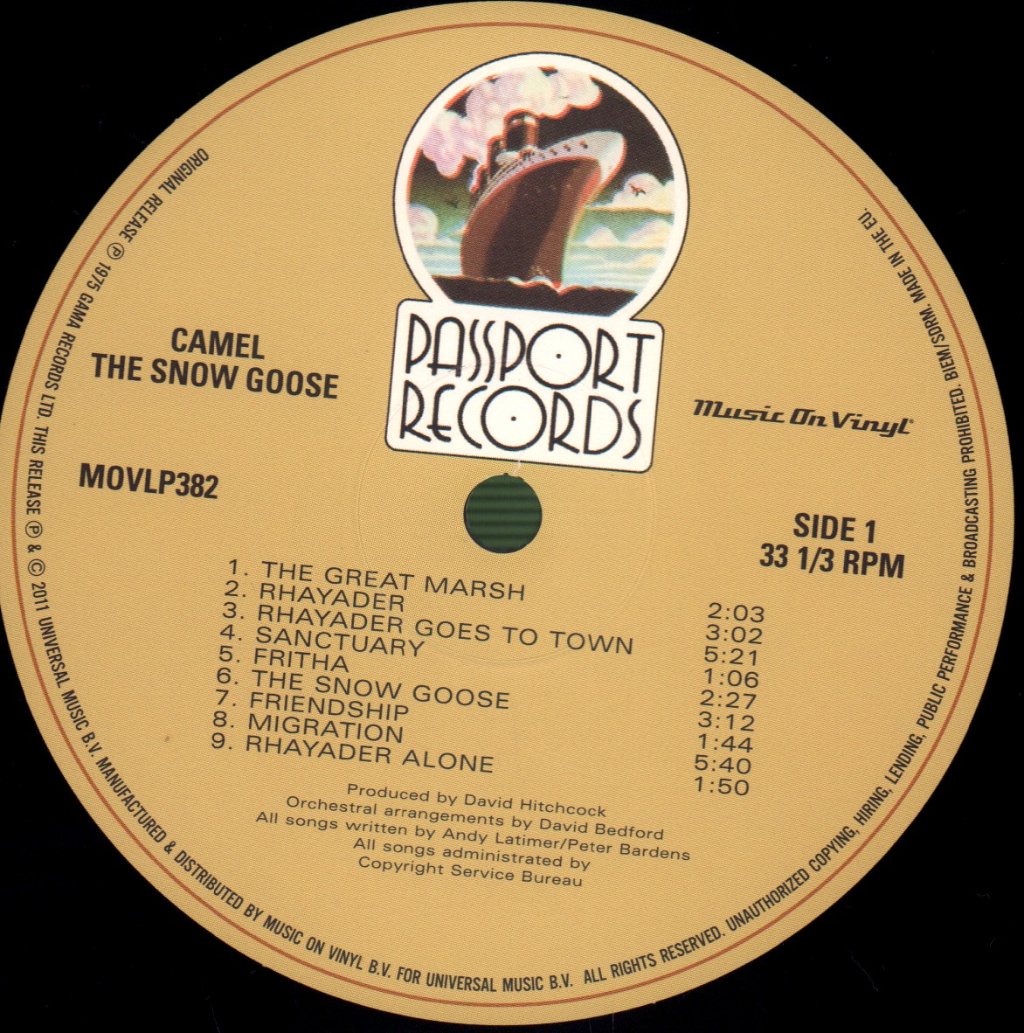 Camel - Snow Goose - Lp