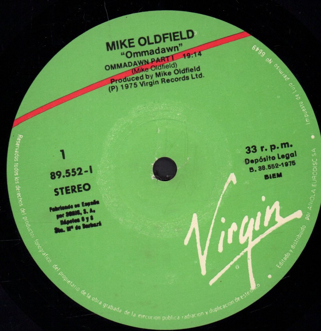 Mike Oldfield - Ommadawn - Lp