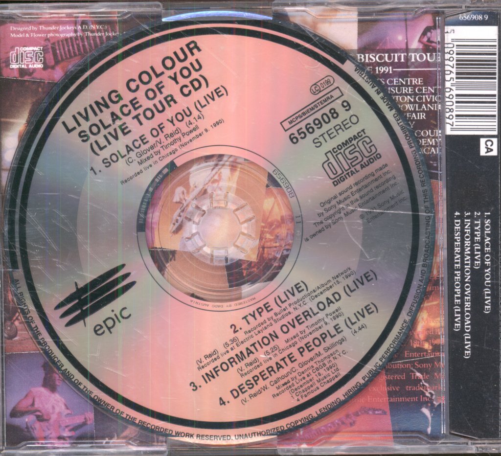 Living Colour - Solace Of You (The Miracle Biscuit Live CD) - Cd