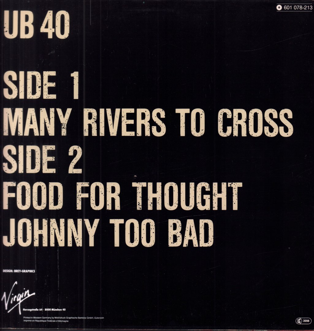 UB40 - Many Rivers To Cross - 12 Inch