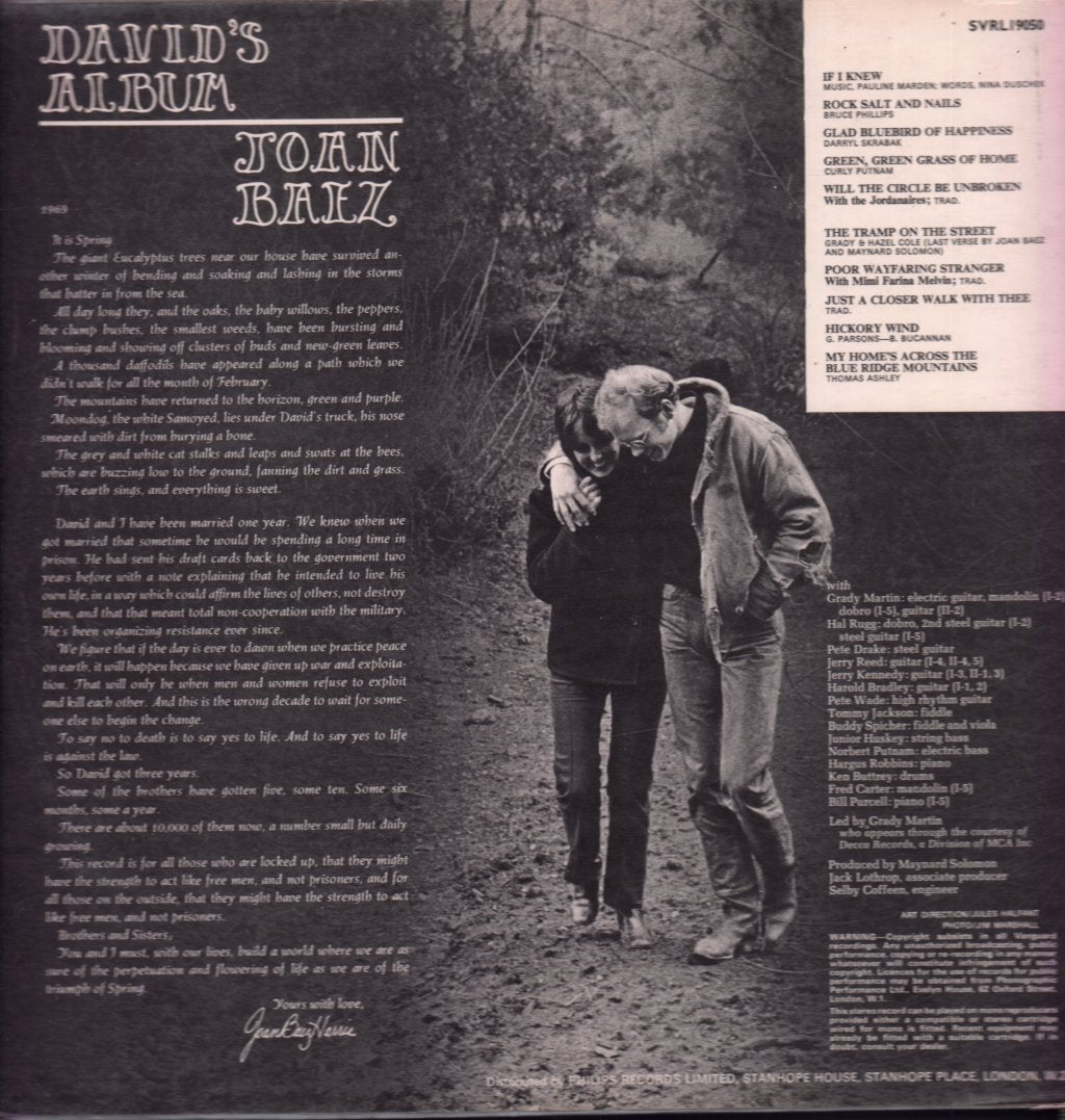 Joan Baez - David's Album - Lp