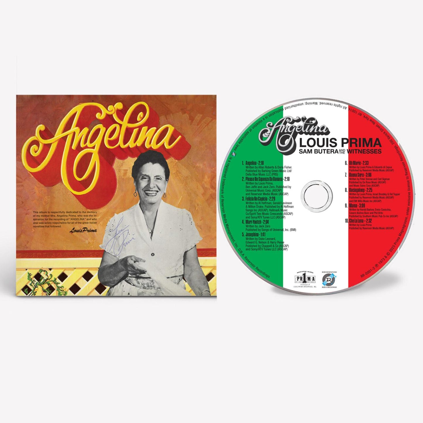 Louis Prima With Sam Butera And The Witnesses - Angelina - Cd