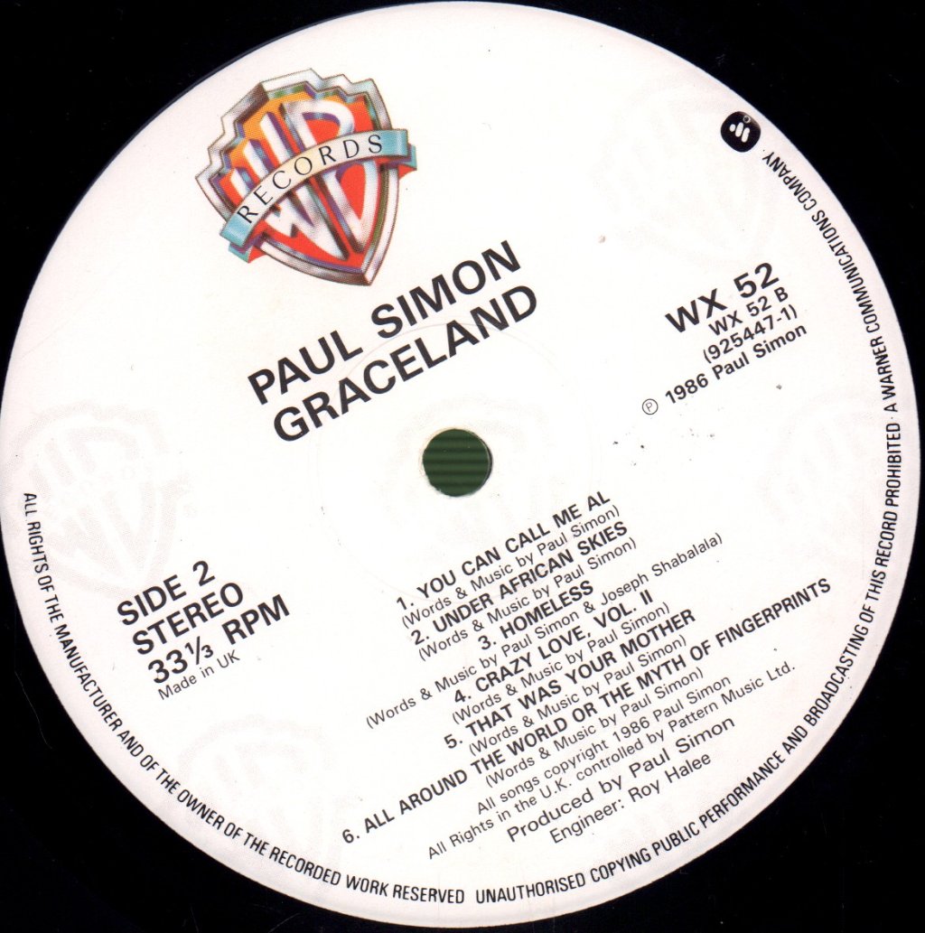 Paul Simon - Graceland - Lp