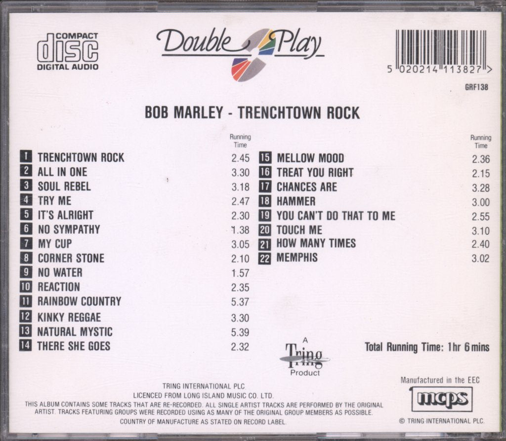 Bob Marley - Trenchtown Rock - Cd