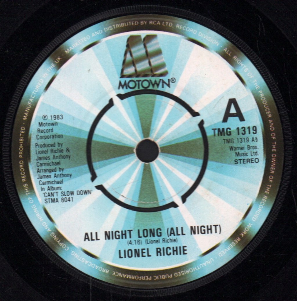 Lionel Richie - All Night Long - 7 Inch