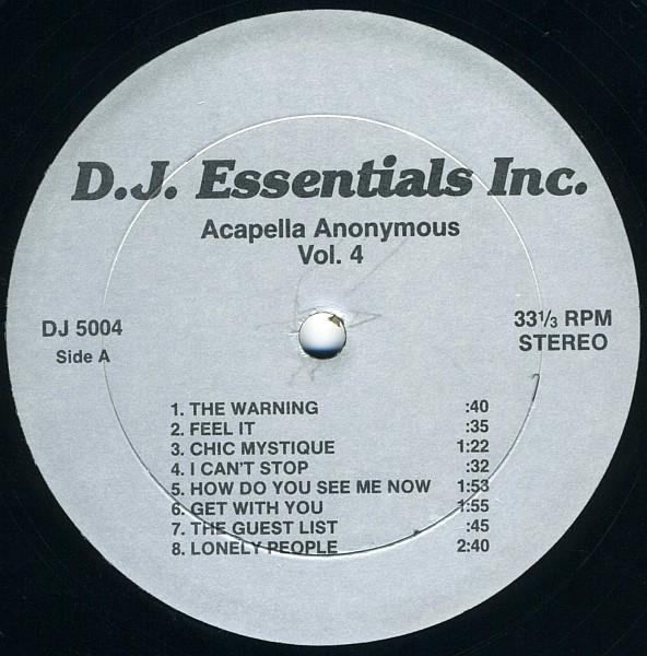 Various Artists - Acapella Anonymous Vol. 4 - Lp