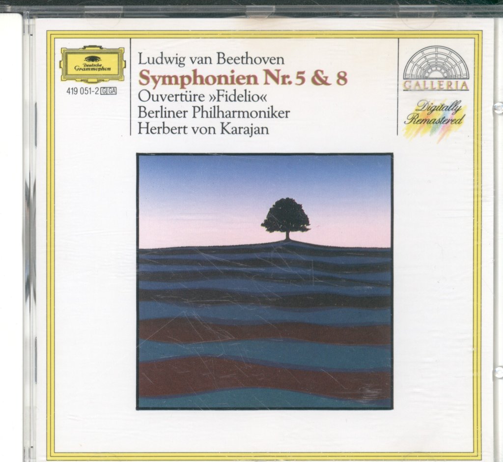 Herbert Von Karajan / Berliner Philharmoniker - Beethoven - Symphonien Nr. 5 & 8 / Ouvertüre "Fidelio" - Cd