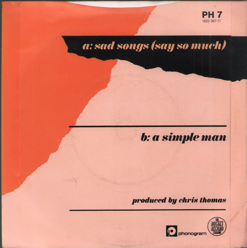 Elton John - Sad Songs - 7 Inch