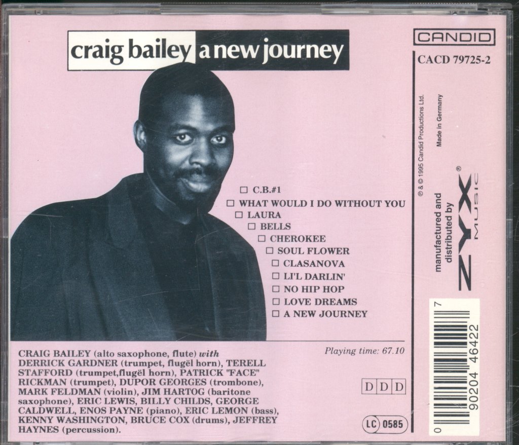 Craig Bailey - A New Journey - Cd
