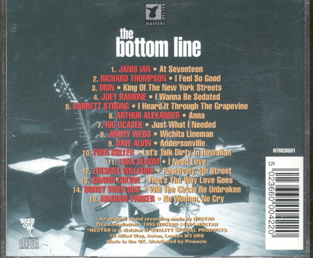 Various Artists - Bottom Line ("... A Bunch Of Songwriters Sitting Around Singing") - Cd