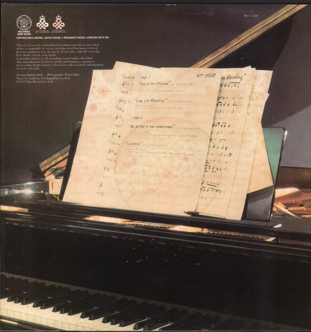 Elton John - Funeral For A Friend - 12 Inch