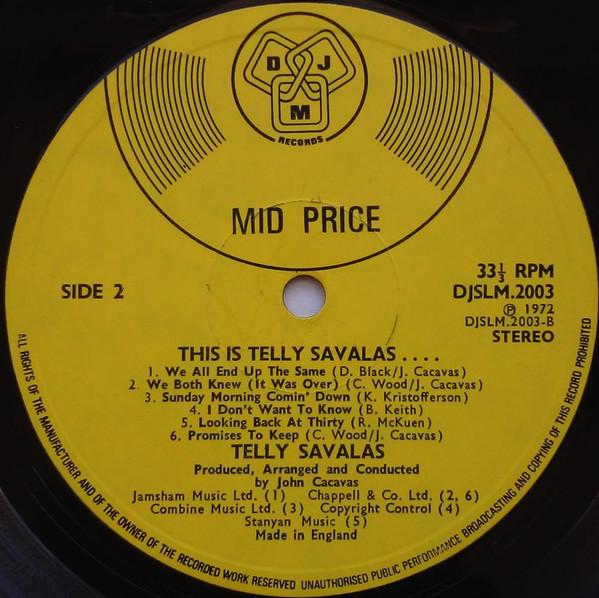 Telly Savalas - This Is Telly Savalas... - Lp