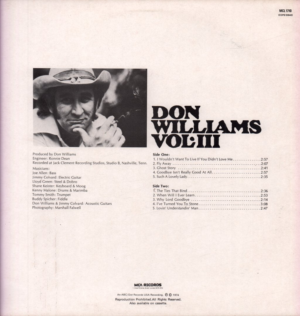 Don Williams - Vol. III - Lp