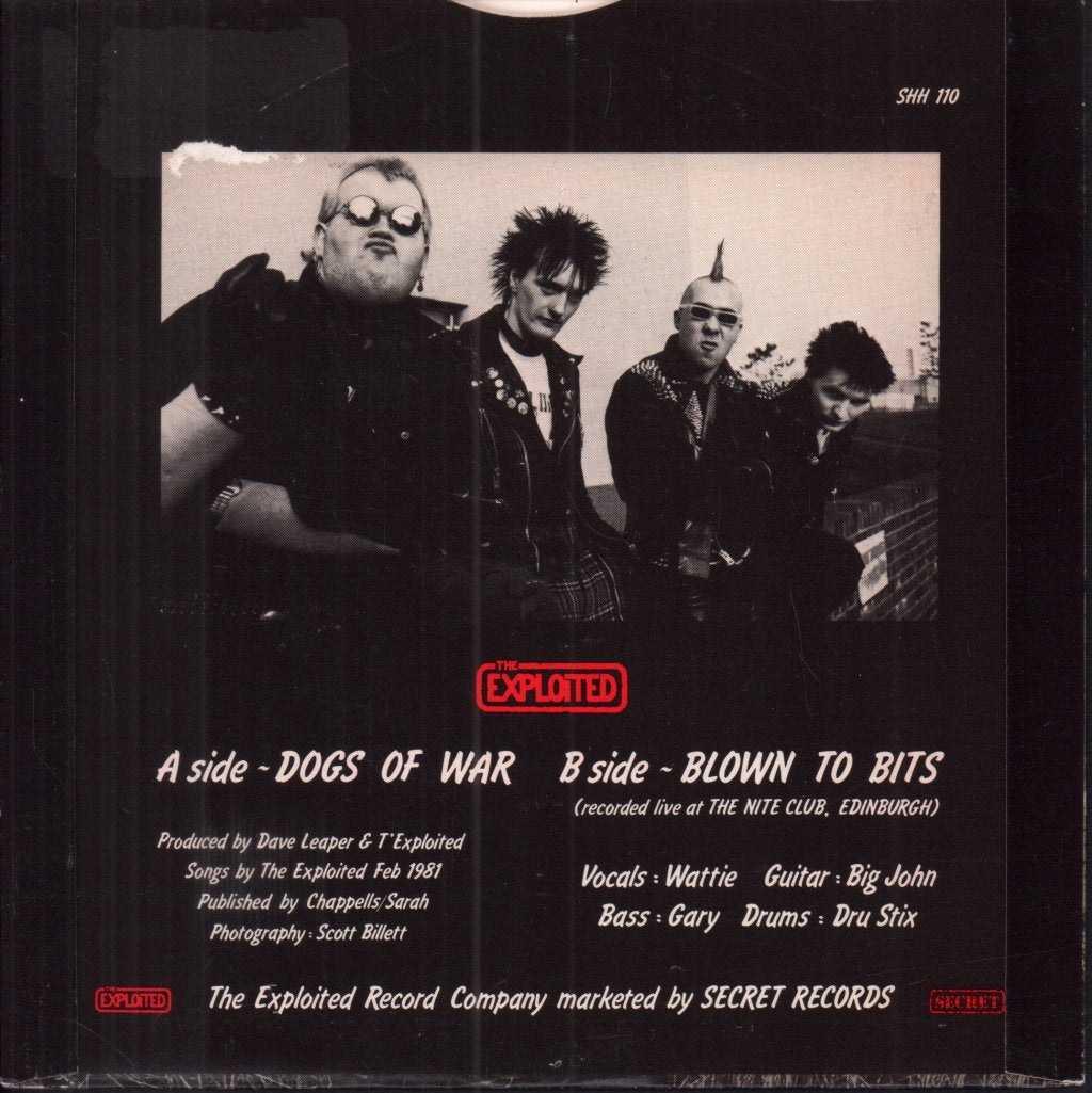 Exploited - Dogs Of War - 7 Inch