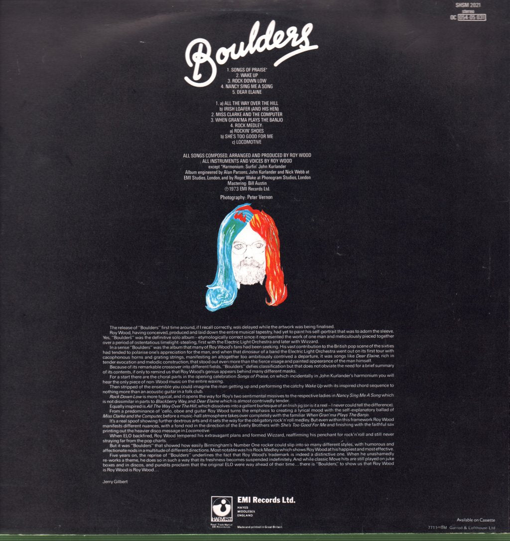 Roy Wood - Boulders - Lp