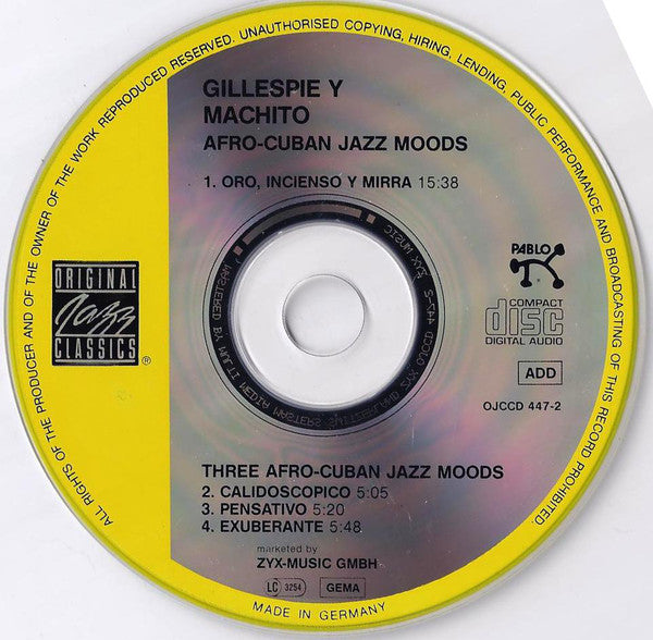 gillespie y machito - Afro Cuban Jazz Moods - Cd