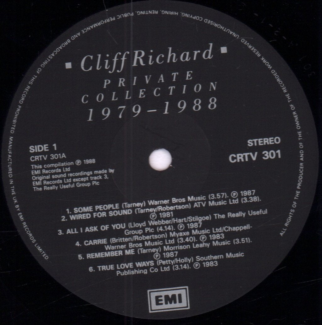Cliff Richard - Private Collection - Double Lp