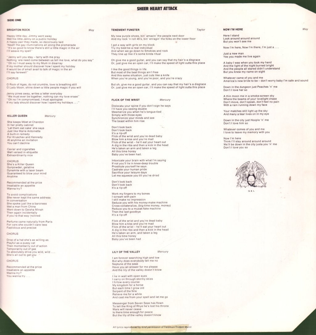Queen - Sheer Heart Attack - Lp