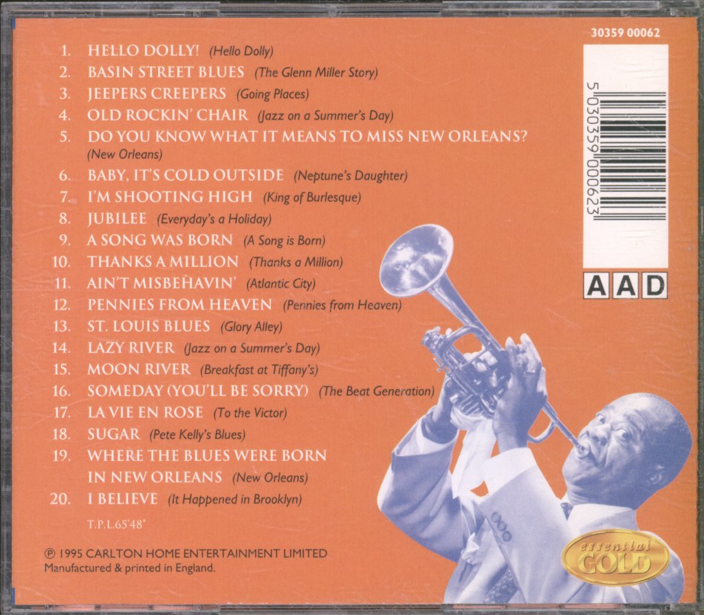 Louis Armstrong - Satchmo At The Cinema - Cd