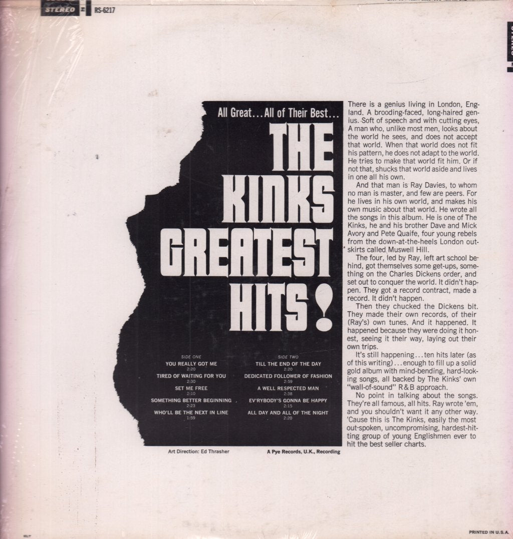 Kinks - Greatest Hits - Lp