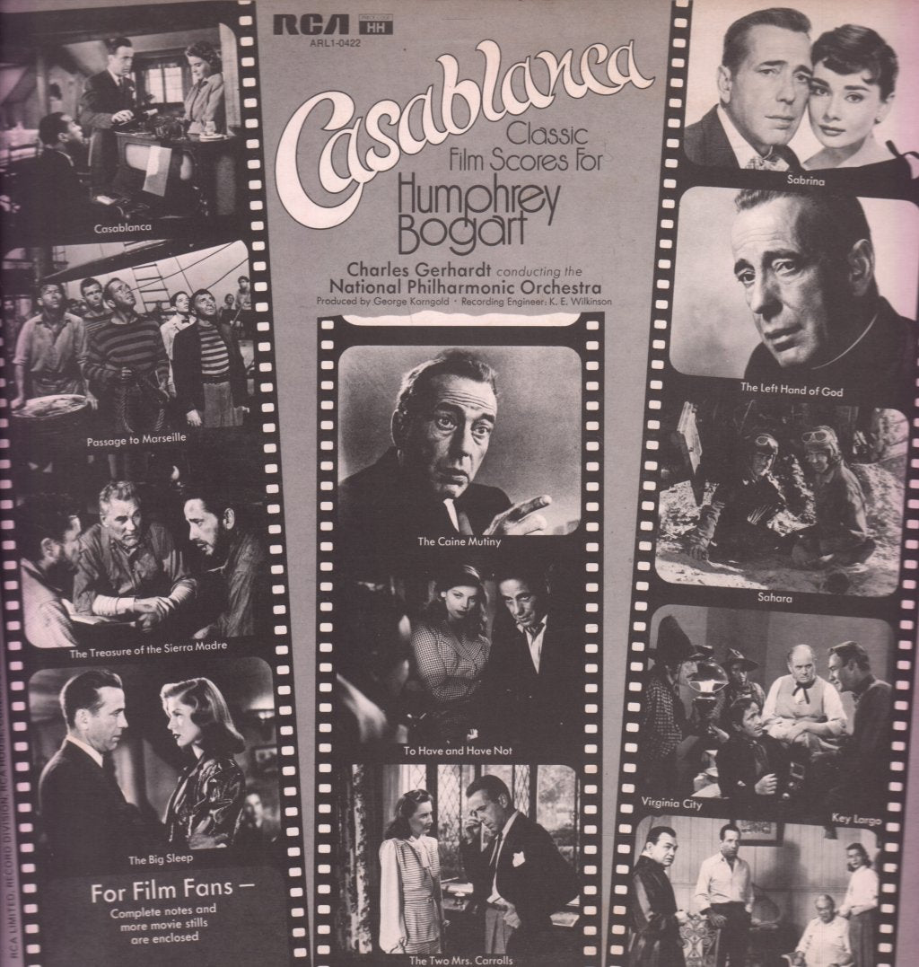 National Philharmonic Orchestra - Casablanca Classic Film Scores For Humphrey Bogart - Lp