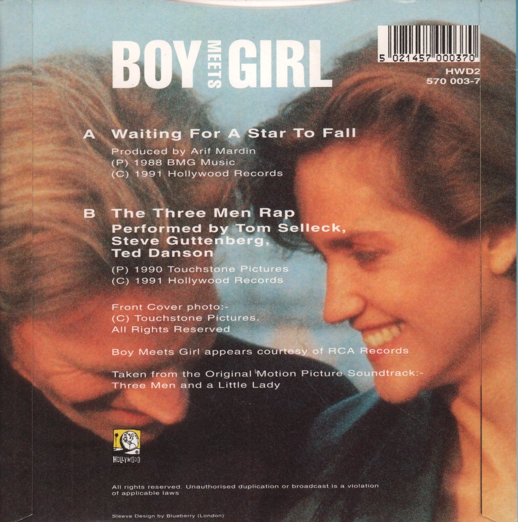 Boy Meets Girl (Pop) - Waiting For A Star To Fall - 7 Inch