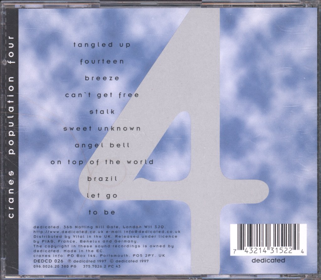 Cranes - Population Four - Cd