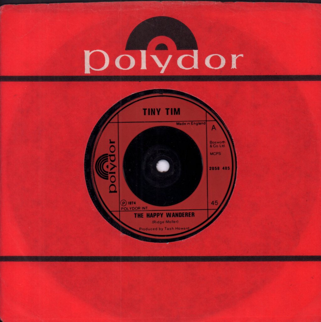 Tiny Tim - Happy Wanderer - 7 Inch