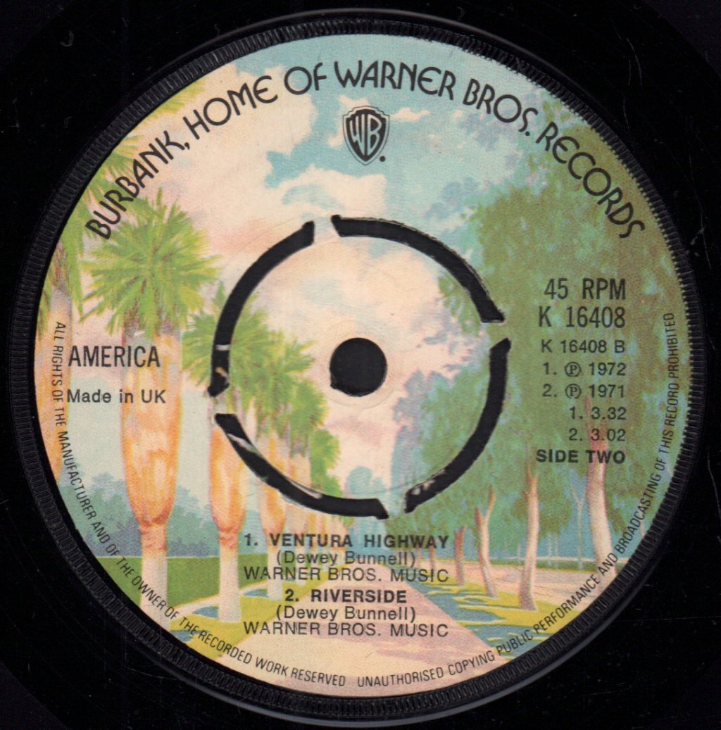 America - A Horse With No Name - 7 Inch