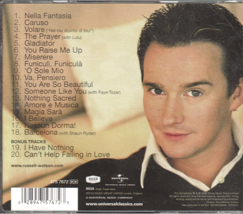 Russell Watson - Voice The Ultimate Collection - Cd